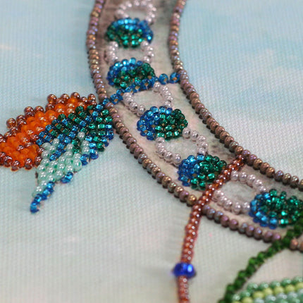 DIY Bead Embroidery Kit "Horseshoe for good luck" 9.1"x13.0" / 23.0x33.0 cm