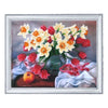 DIY Bead Embroidery Kit "Vase with Daffodils" 10.6"x13.4" / 27.0x34.0 cm