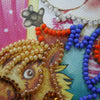 DIY Bead Embroidery Kit "On a rocking horse"  5.9"x5.9" / 15.0x15.0 cm