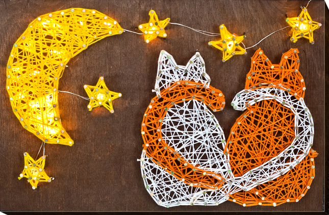 String Art Creative DIY Kit "Cats" 7.5"x11.4" / 19.0x29.0 cm