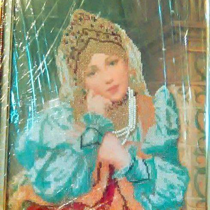 DIY Bead Embroidery Kit "Nastenka" 11.8"x17.7" / 30.0x45.0 cm