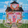 DIY Bead Embroidery Kit "Where love lives"