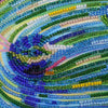 DIY Bead Embroidery Kit "Emerald whirlpool" 11.0"x13.8" / 28.0x35.0 cm