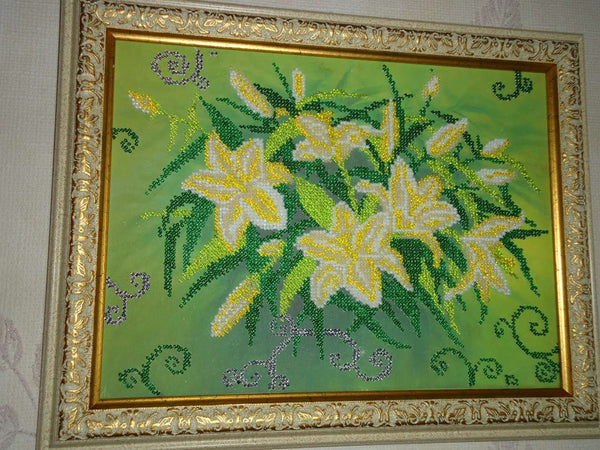 Canvas for bead embroidery 