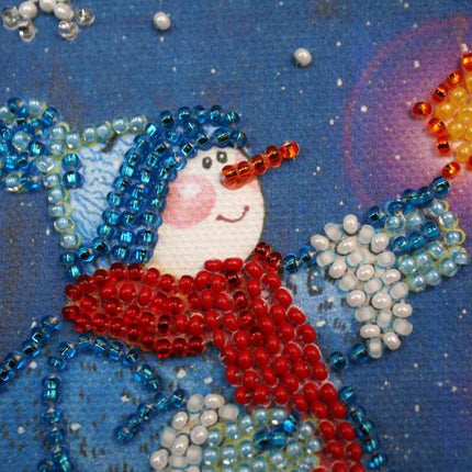 DIY Bead Embroidery Kit "Fairy night"  5.9"x5.9" / 15.0x15.0 cm