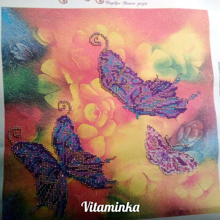 DIY Bead Embroidery Kit "Summer" 11.8"x11.8" / 30.0x30.0 cm