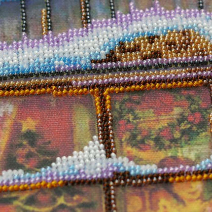DIY Bead Embroidery Kit "Сute angels" 15.7"x11.8" / 40.0x30.0 cm