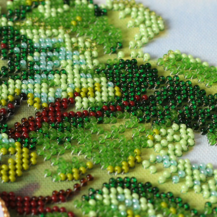 DIY Bead Embroidery Kit "Genealogical tree" 15.7"x13.0" / 40.0x33.0 cm