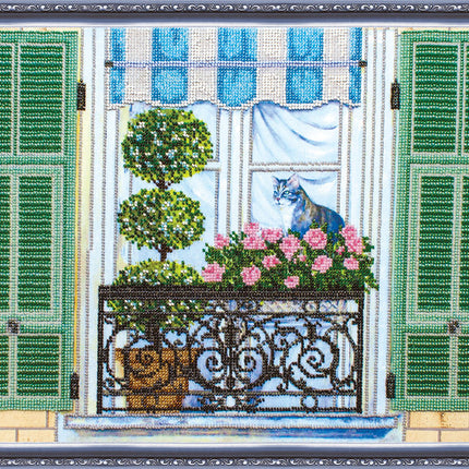 DIY Bead Embroidery Kit "Loft – 2" 20.9"x11.8" / 53.0x30.0 cm