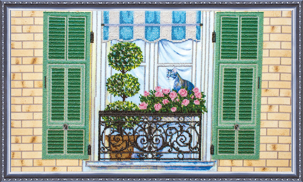 DIY Bead Embroidery Kit "Loft – 2" 20.9"x11.8" / 53.0x30.0 cm