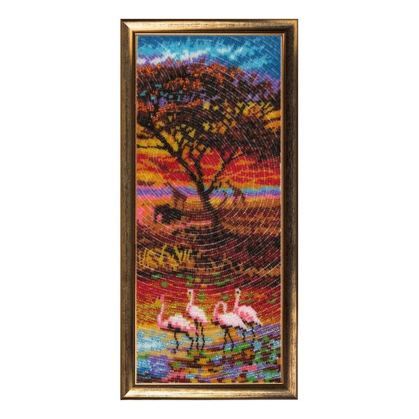 Bead DIY Embroidery Kit "Africa part 3" 13.0"x5.5"/ 33.0x14.0 cm