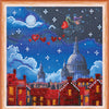 DIY Bead Embroidery Kit "Romantic trip"  5.9"x5.9" / 15.0x15.0 cm