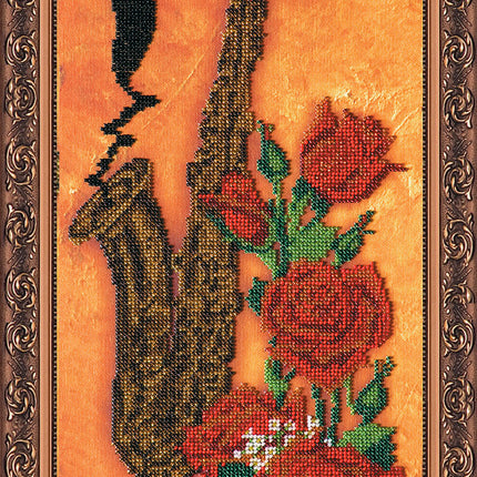 DIY Bead Embroidery Kit "Elegante" 7.9"x15.7" / 20.0x40.0 cm