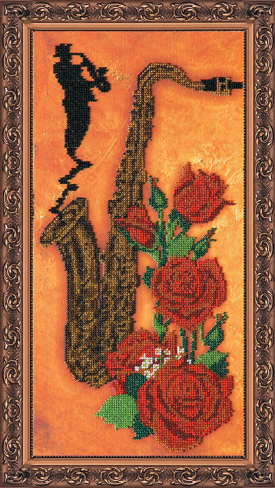 DIY Bead Embroidery Kit "Elegante" 7.9"x15.7" / 20.0x40.0 cm