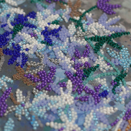 DIY Bead Embroidery Kit "In the morning haze" 13.0"x17.3" / 33.0x44.0 cm