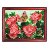 DIY Bead Embroidery Kit "Butterflies and Roses" 10.6"x14.2" / 27.0x36.0 cm