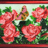 DIY Bead Embroidery Kit "Butterflies and Roses" 10.6"x14.2" / 27.0x36.0 cm