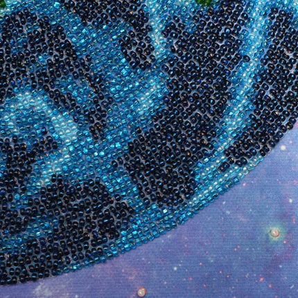 DIY Bead Embroidery Kit "The Earth" 11.8"x11.8" / 30.0x30.0 cm