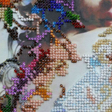DIY Bead Embroidery Kit "Spring mood" 11.0"x14.6" / 28.0x37.0 cm