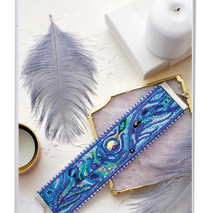 DIY Beadwork kit for creating bracelet "Feather touch"