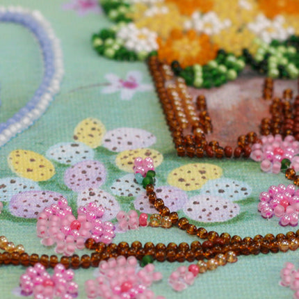 DIY Bead Embroidery Kit "April morning"