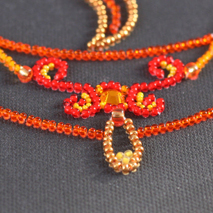DIY Bead Embroidery Kit "Sunny pattern" 10.2"x13.0" / 26.0x33.0 cm