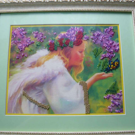 DIY Bead Embroidery Kit "An Ordinary Miracle" 9.8"x7.9" / 25.0x20.0 cm