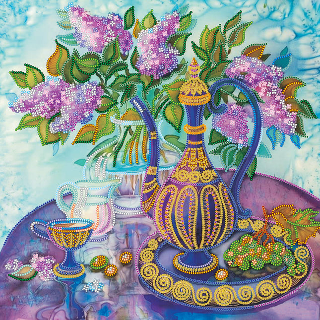 Canvas for bead embroidery "Cobalt" 11.8"x11.8" / 30.0x30.0 cm