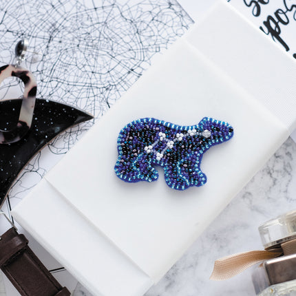 Beadwork kit for creating brooch "Ursa Minor"