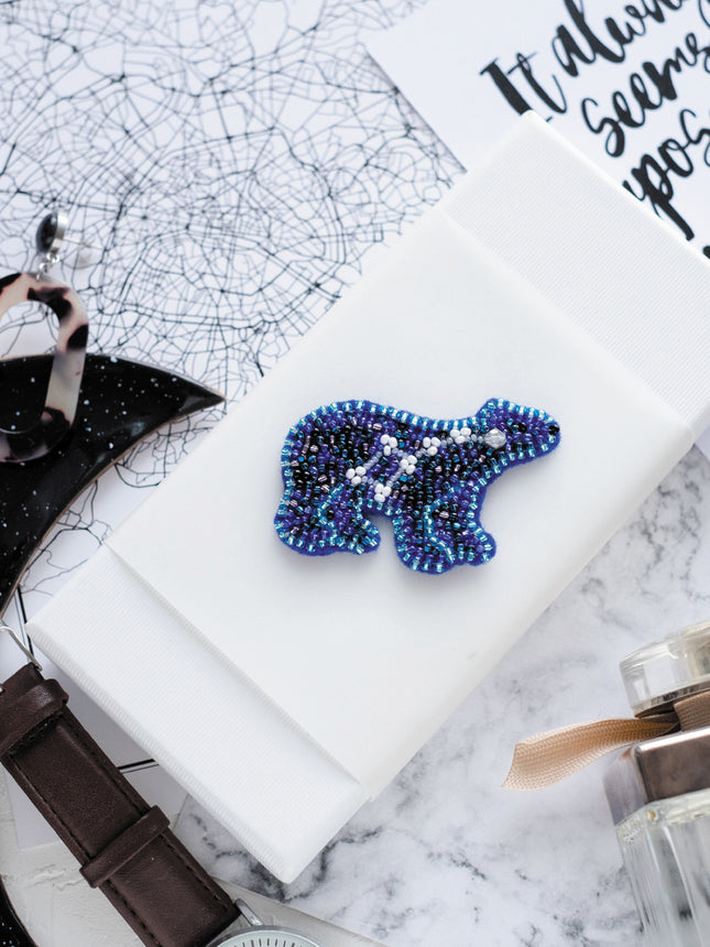 Beadwork kit for creating brooch "Ursa Minor"