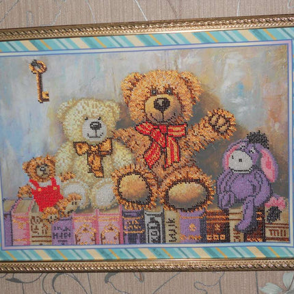 DIY Bead Embroidery Kit "Toys" 16.5"x11.8" / 42.0x30.0 cm