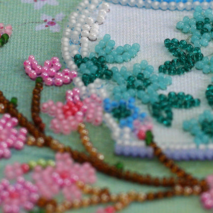 DIY Bead Embroidery Kit "April morning"
