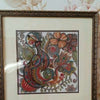 Canvas for bead embroidery "Fairy tale bird" 7.9"x7.9" / 20.0x20.0 cm