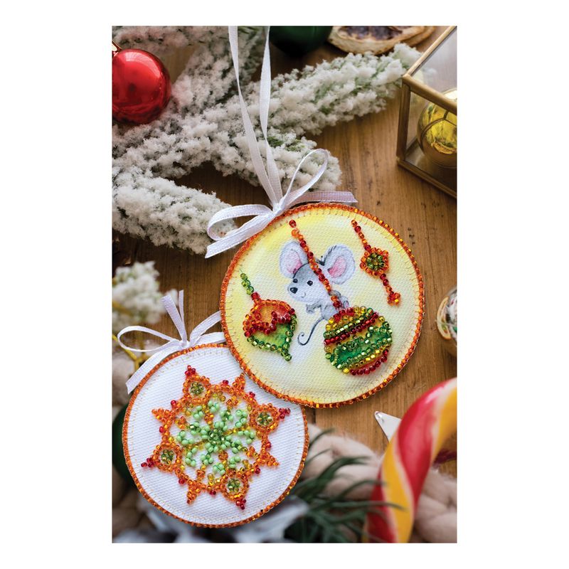 DIY Christmas tree toy kit "Little mouse"