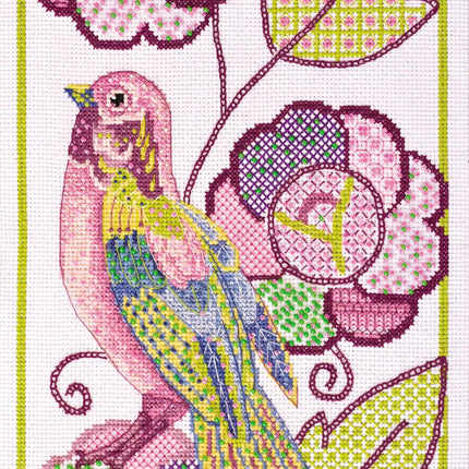 DIY Cross Stitch Kit "Birdie-2" 7.5"x14.6"