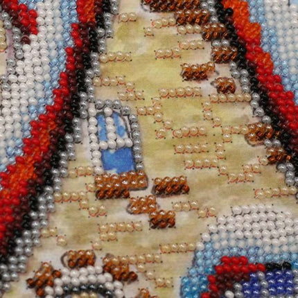 DIY Bead Embroidery Kit "Fabulous winter - 1" 11.8"x11.8" / 30.0x30.0 cm