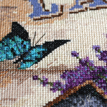 DIY Cross Stitch Kit "Melody of provence" 13.8"x13.8"