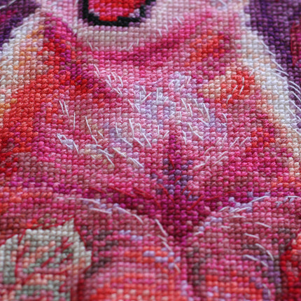 DIY Cross Stitch Kit "Little lioness" 11.8"x11.8"