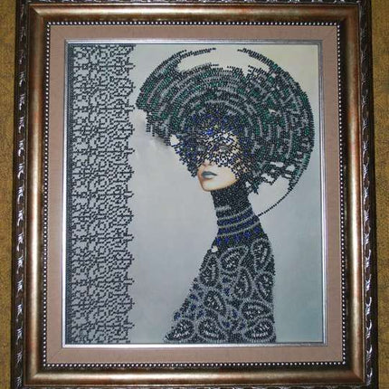 DIY Bead Embroidery Kit "Morgana" 10.2"x11.8" / 26.0x30.0 cm