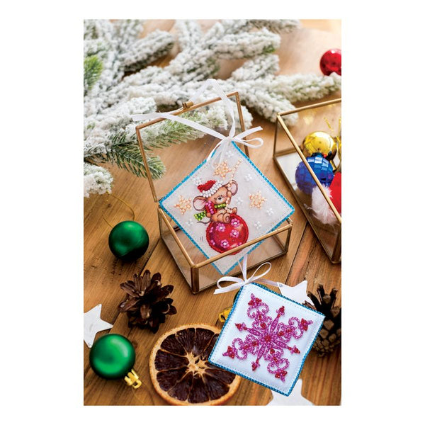 DIY Christmas tree toy kit "Little naughty mouse"