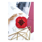 Beadwork kit for creating brooch 