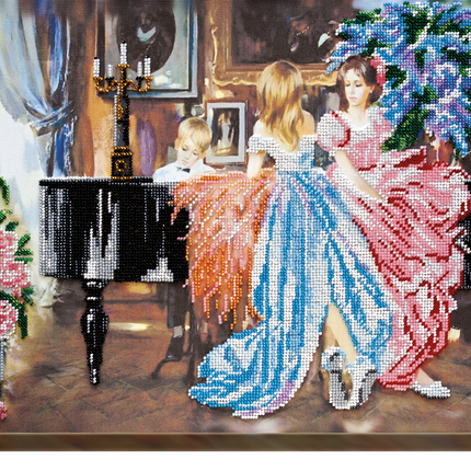 DIY Bead Embroidery Kit "Concert" 16.5"x11.8" / 42.0x30.0 cm