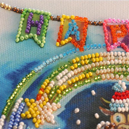 DIY Bead Embroidery Kit "Happy winter"