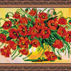 DIY Bead Embroidery Kit "Scarlet glow" 11.8"x7.9" / 30.0x20.0 cm