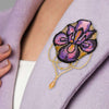 Beadwork kit for creating brooch "Flower-de-luce"