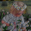 Canvas for bead embroidery "Chamomile Mood" 7.9"x7.9" / 20.0x20.0 cm