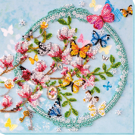 DIY Bead Embroidery Kit "Keys to the spring"