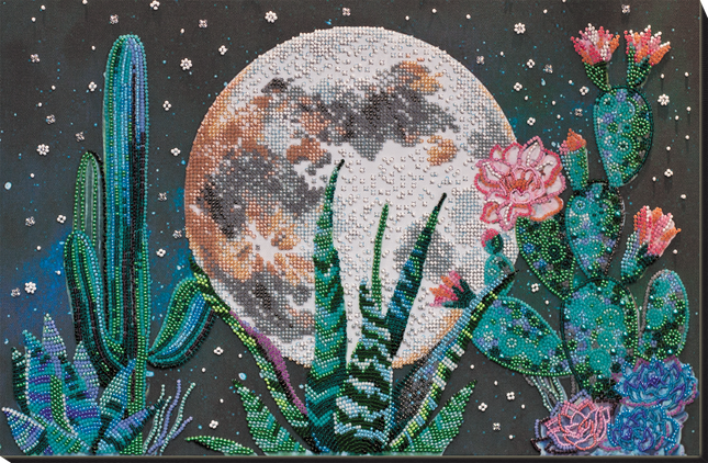 DIY Bead Embroidery Kit "Night in the desert" 16.5"x11.0" / 42.0x28.0 cm