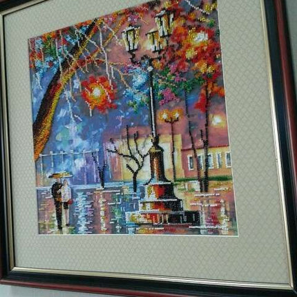 DIY Bead Embroidery Kit "Kaleidoscope" 11.8"x11.8" / 30.0x30.0 cm