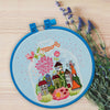 Counted Cross Stitch Kit "Gift with cottages"